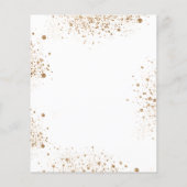 Papier Budget baptisant eucalyptus bleu fleuri or garçon (Dos)