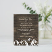 Papier Budget Barn bois Faire-part de mariage (Debout devant)