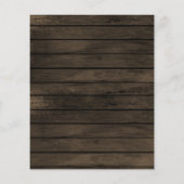 Papier Budget Barn Wood Rustic Mariage de automne invitat (Dos)