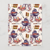 Papier Budget BBQ Rustique Couples Baby shower BébéQ (Dos)