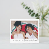 Papier Budget Be Bridesmaid Petite Proposition Calligraph (Debout devant)