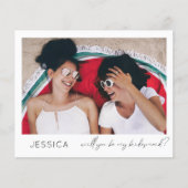 Papier Budget Be Bridesmaid Petite Proposition Calligraph (Devant)