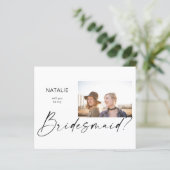 Papier Budget Be My Bridesmaid Small Photo Proposition (Debout devant)