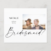 Papier Budget Be My Bridesmaid Small Photo Proposition (Devant)