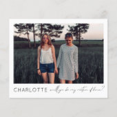 Papier Budget Be My Matron of Honor Photo Proposition Scr (Devant)