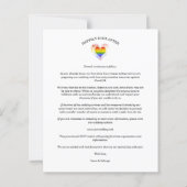 Papier Budget Be our Guest Quote Pride Rainbow Heart LGBT (Dos)