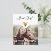 Papier Budget Be our Guest Quote Pride Rainbow Heart LGBT (Debout devant)