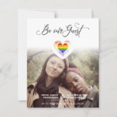 Papier Budget Be our Guest Quote Pride Rainbow Heart LGBT (Devant)