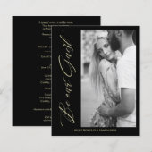 Papier Budget Be Our Guest Script Photo Wedding Wimshical (Devant / Derrière)