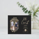 Papier Budget Be our Guest Wedding Floral Frame Photo (Debout devant)