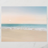 Papier Budget Beach Destination Mariage Invitation (Dos)