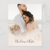 Papier Budget Beach Front Vintage Hawaii Mariage (Dos)