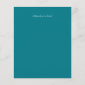 Papier BUDGET Beach Ocean Life Mariage Détails du boîtier (Dos)