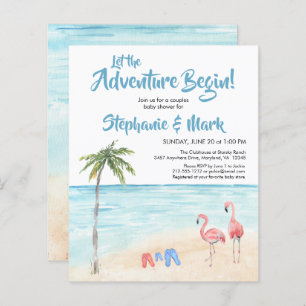 Papier Budget Beach Ocean Surf Baby shower d'aventure