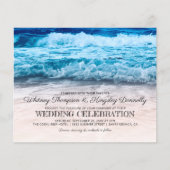 Papier Budget Beachfront Destination Wedding Invitation (Devant)