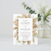 Papier Budget Beachy Pampas Grass Boho Mariage 2 (Debout devant)