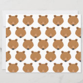 Papier Budget Bear One Baby 1er anniversaire (Dos)