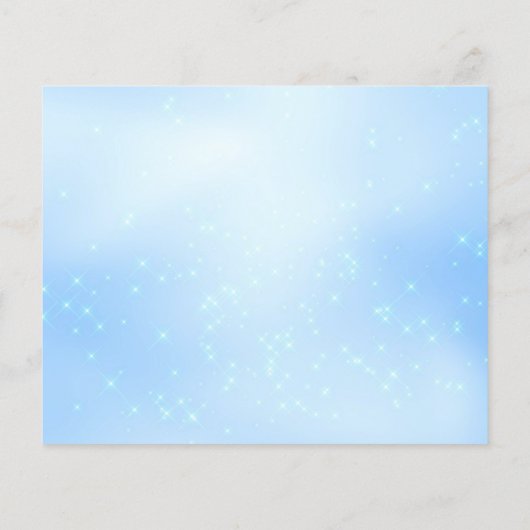 Papier Budget Bébé Bleu Quinceanera Enregistrer La Date F (Dos)