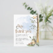 Papier Budget Bébé Q Jardin Baby shower Merci (Debout devant)