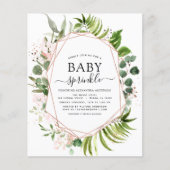 Papier Budget Bébé Sprinkle Douche Eucalyptus verdure (Devant)