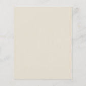 Papier Budget Bébé's Breath Floral Baby shower Invitation (Dos)