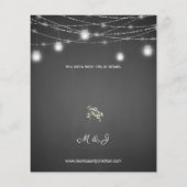 Papier Budget Bébé's Breath, G Chalkboard, String Lights (Dos)