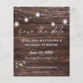 Papier Budget Bébé's Breath Photo rustique Enregistrer la (Devant)