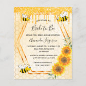 Papier Budget Bee Bride douche or parties scintillant tou (Devant)