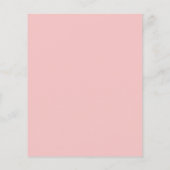 Papier Budget Bee Drive Thru Baby PInk Invitation de douc (Dos)