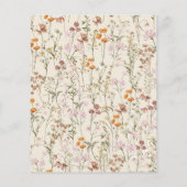 Papier Budget Beige Un Peu Baby shower Fleur sauvage (Dos)