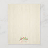 Papier Budget Berries et succursales Invitations de Noël (Dos)