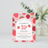 Papier Budget Berry Premier 1er anniversaire Photo Invita (Debout devant)