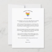 Papier Budget Better Together Pride Rainbow LGBT Heart (Dos)