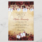 Papier Budget Beurre rouge doux 16 Invitation (Devant)