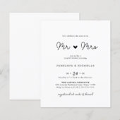 Papier Budget Bientôt M. & Mme Couple Fête des mariées (Devant / Derrière)