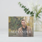 Papier Budget Big Mod Nom Photo Graduation Annonce (Debout devant)