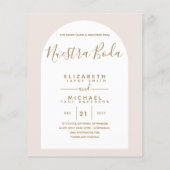 Papier BUDGET Bilingue Espagnol Anglais Boda Mariage (Dos)