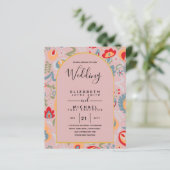 Papier BUDGET Bilingue Espagnol Anglais Mariage (Debout devant)