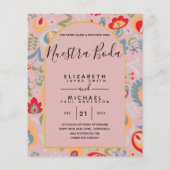 Papier BUDGET Bilingue Espagnol Anglais Mariage (Dos)