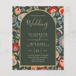 Papier BUDGET Bilingue Espagnol Anglais Mariage Noces