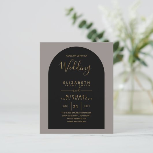 Papier BUDGET Bilingue Espagnol Boda Anglais Mariage (Debout devant)