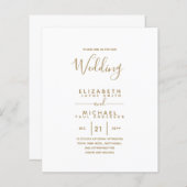 Papier Budget Bilingue Espagnol BODA Anglais Mariage (Devant / Derrière)