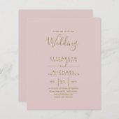 Papier Budget Bilingue Espagnol BODA Anglais Mariage (Devant / Derrière)