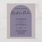 Papier BUDGET Bilingue Espagnol Boda Anglais Mariage (Dos)