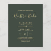 Papier Budget Bilingue Espagnol BODA Anglais Mariage (Dos)