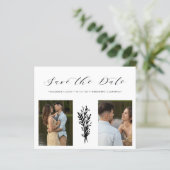 Papier Budget Black 2 Photos Collage Wedding Branches (Debout devant)