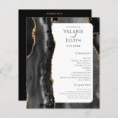 Papier Budget Black Agate Gold Parties scintillant progra (Devant / Derrière)