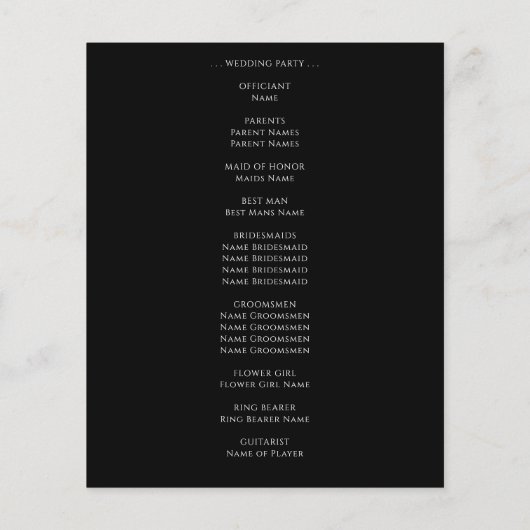 Papier Budget Black Agate Gold Parties scintillant progra (Dos)