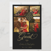 Papier Budget Black Fake Golden Luxury filigree 4 ; (Devant)