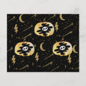 Papier Budget Black Fun Halloween Citrouilles étoiles (Dos)